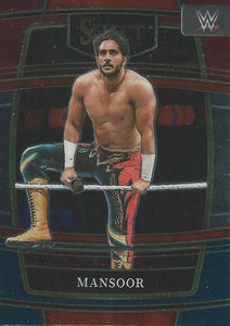 WWE Panini Select 2022 Trading Cards Red/Silver/Blue Mansoor No.4