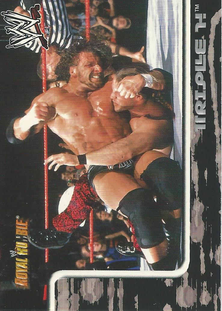 WWE Fleer Royal Rumble 2002 Trading Cards Triple H No.53