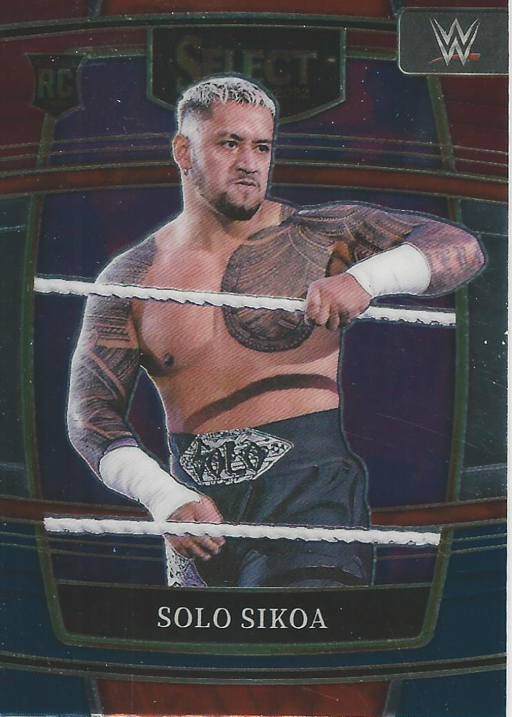 WWE Panini Select 2022 Trading Cards Red/Silver/Blue Solo Sikoa No.58