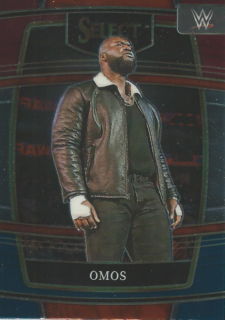 WWE Panini Select 2022 Trading Cards Red/Silver/Blue Omos No.74