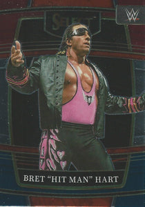 WWE Panini Select 2022 Trading Cards Red/Silver/Blue Bret Hart No.85