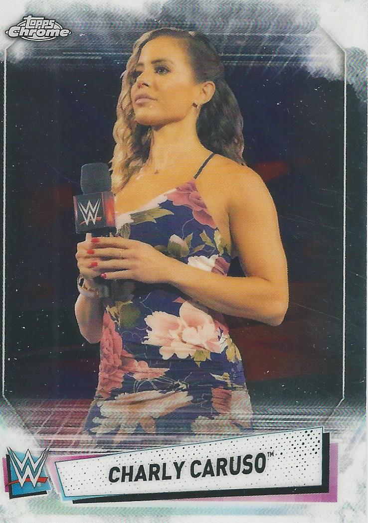 WWE Topps Chrome 2021 Trading Cards Charly Caruso No.13