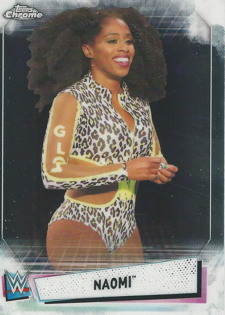 WWE Topps Chrome 2021 Trading Cards Naomi No.30