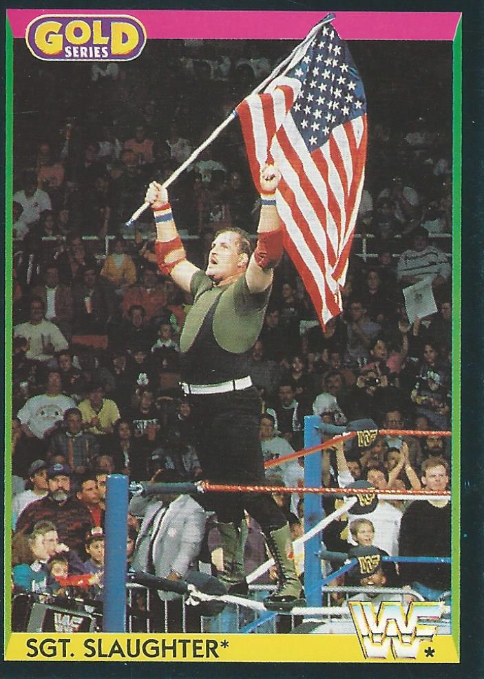 WWF Merlin Gold Series 1 1992 Trading Cards Sgt Slaughter No.77
