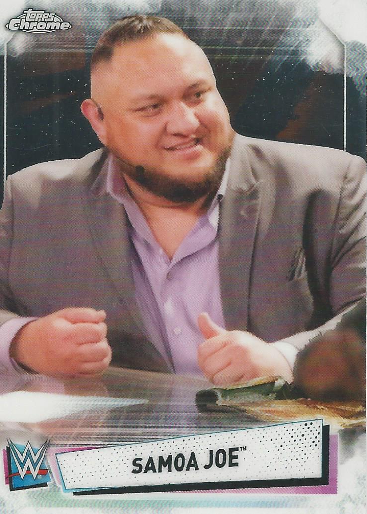 WWE Topps Chrome 2021 Trading Cards Samoa Joe No.39
