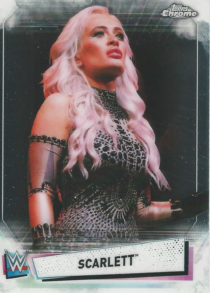 WWE Topps Chrome 2021 Trading Cards Scarlett No.95