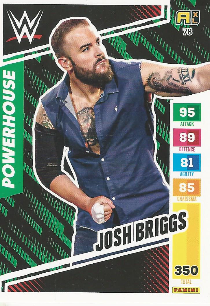 WWE Panini XL Adrenalyn 2024 Trading Cards Josh Briggs No.78