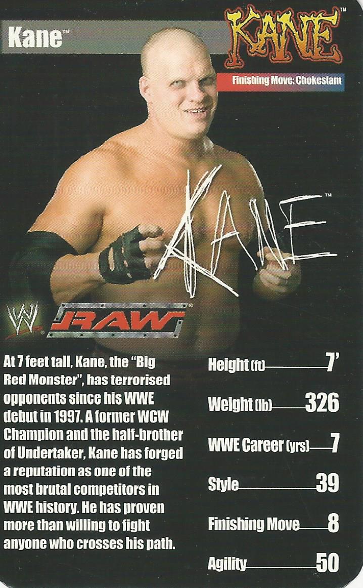 WWE Top Trumps Superstars 1 2005 Kane