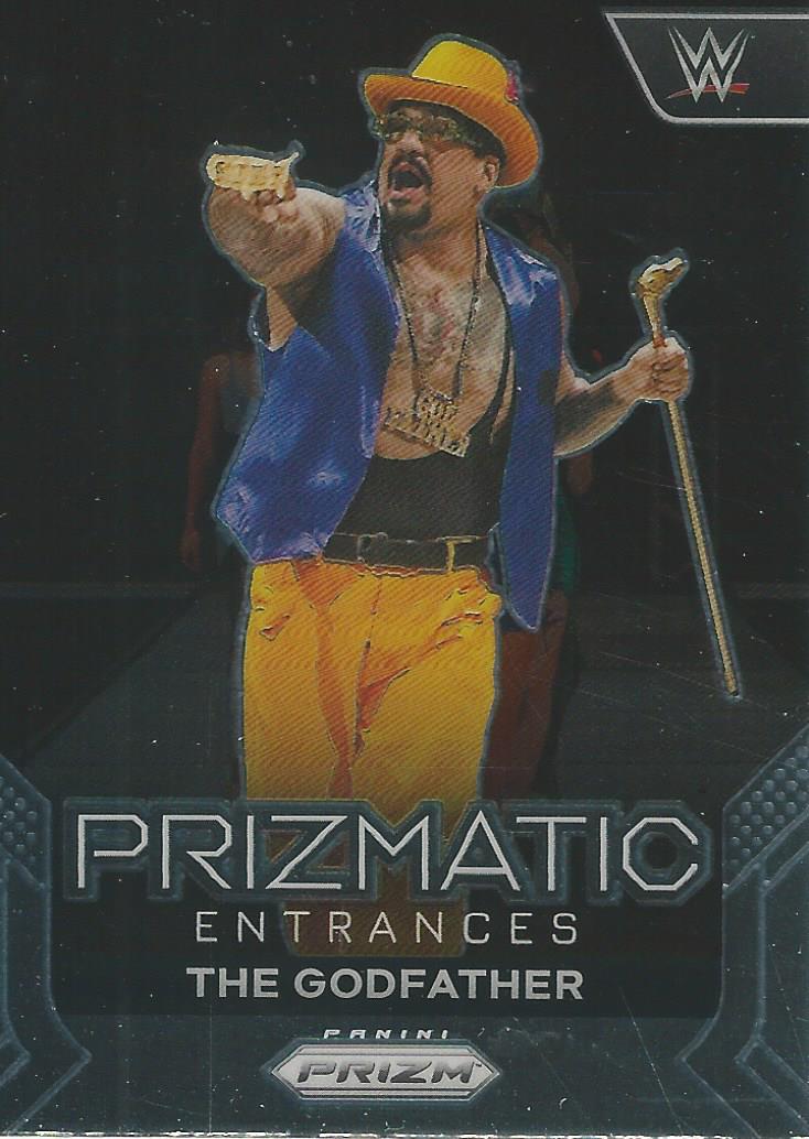 WWE Panini Prizm 2024 Trading Cards Prizmatic Entrances Godfather No.8