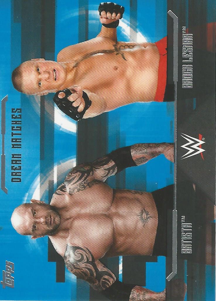 WWE Topps Undisputed 2017 Trading Cards Batista vs Brock Lesnar D9