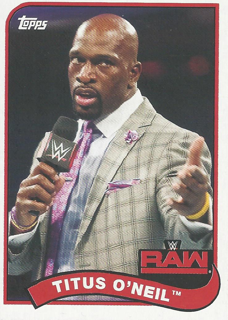 WWE Topps Heritage 2018 Trading Cards Titus O'Neil No.82