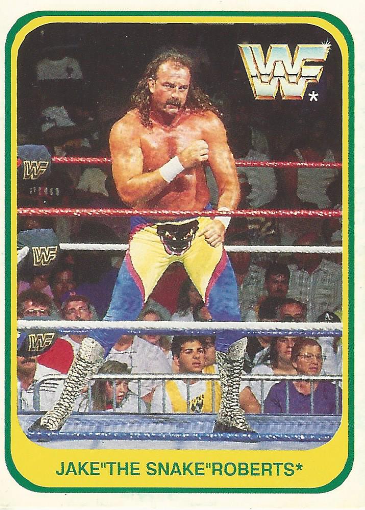 WWF Merlin 1991 Trading Cards Jake the Snake Roberts No.82