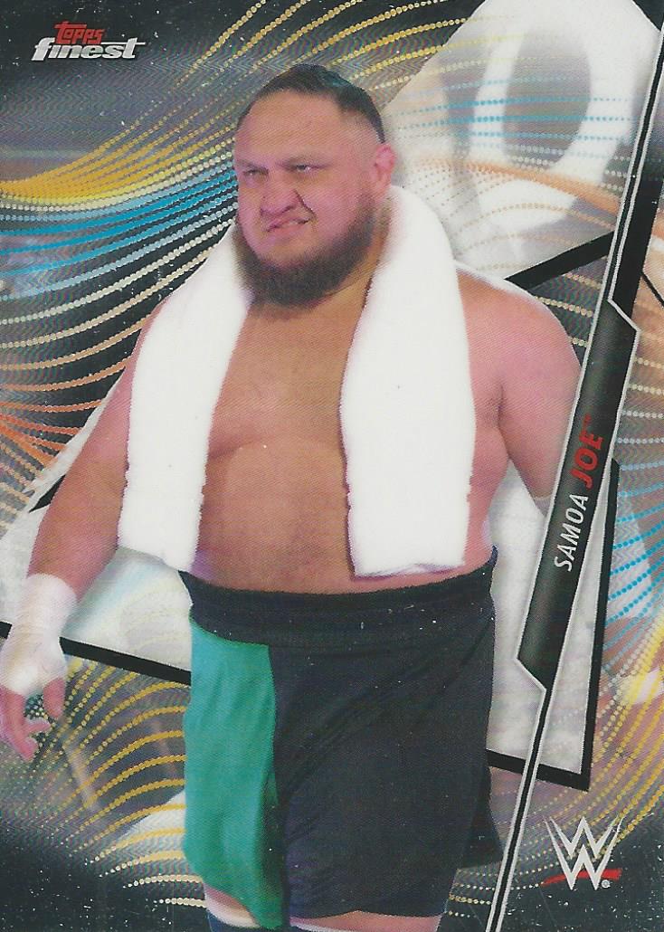 WWE Topps Finest 2020 Trading Cards Samoa Joe No.30