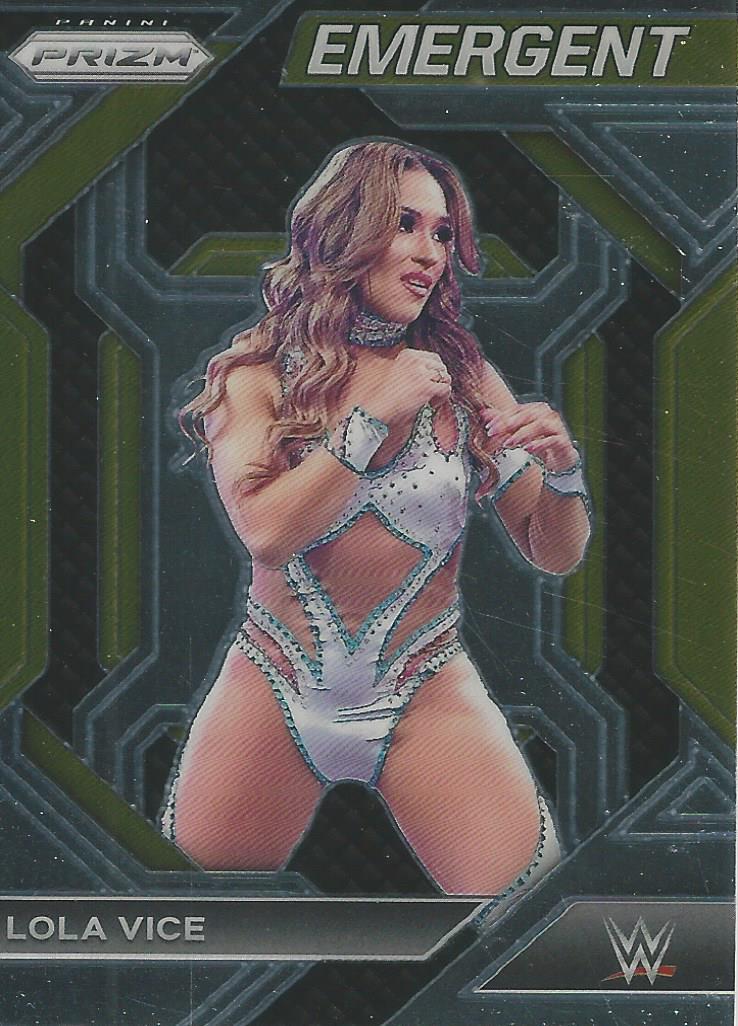 WWE Panini Prizm 2024 Trading Cards Emergent Lola Vice No.20