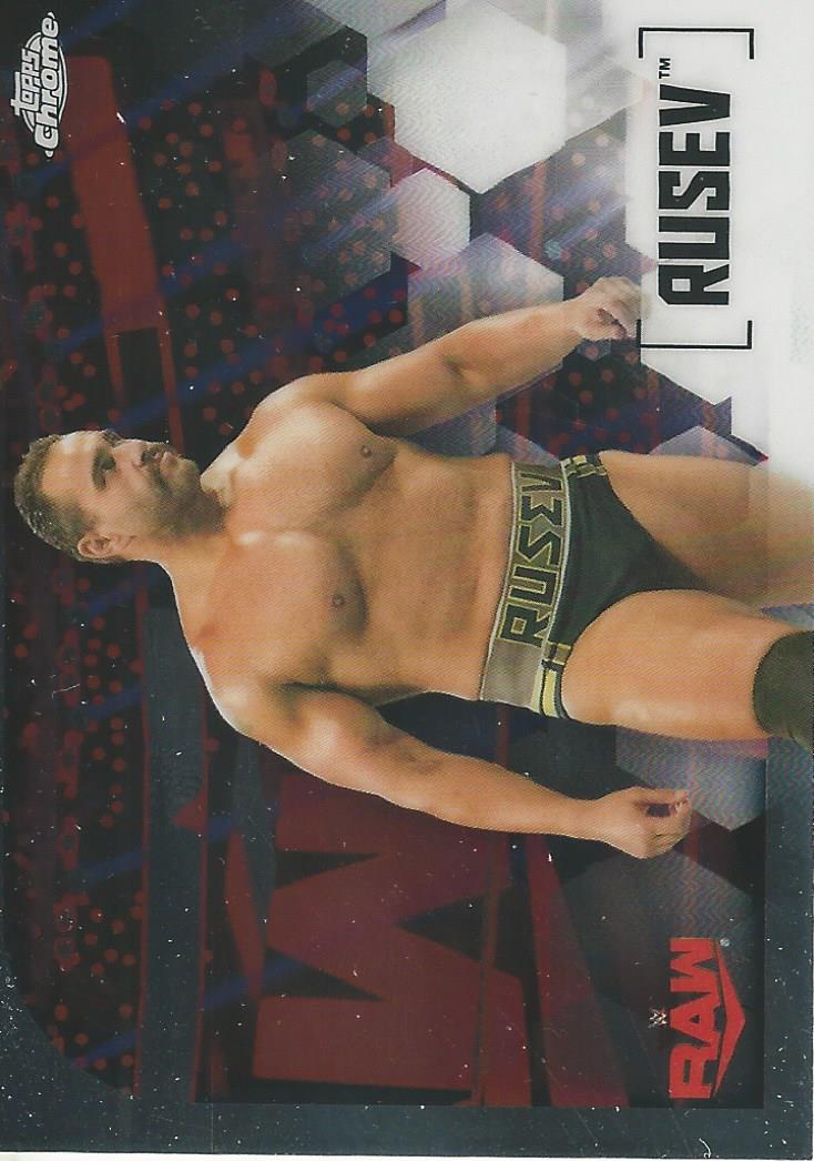 WWE Topps Chrome 2020 Trading Cards Rusev No.54