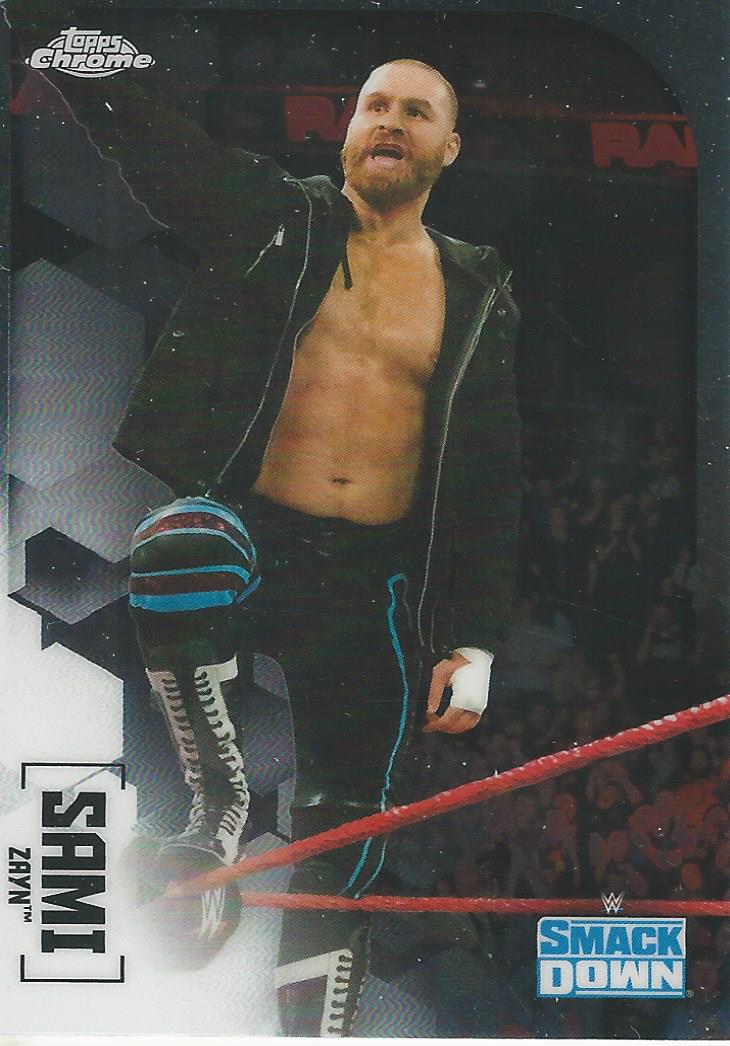 WWE Topps Chrome 2020 Trading Cards Sami Zayn No.55