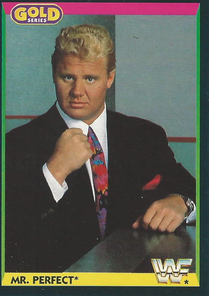 WWF Merlin Gold Series 1 1992 Trading Cards Mr Perfect No.85