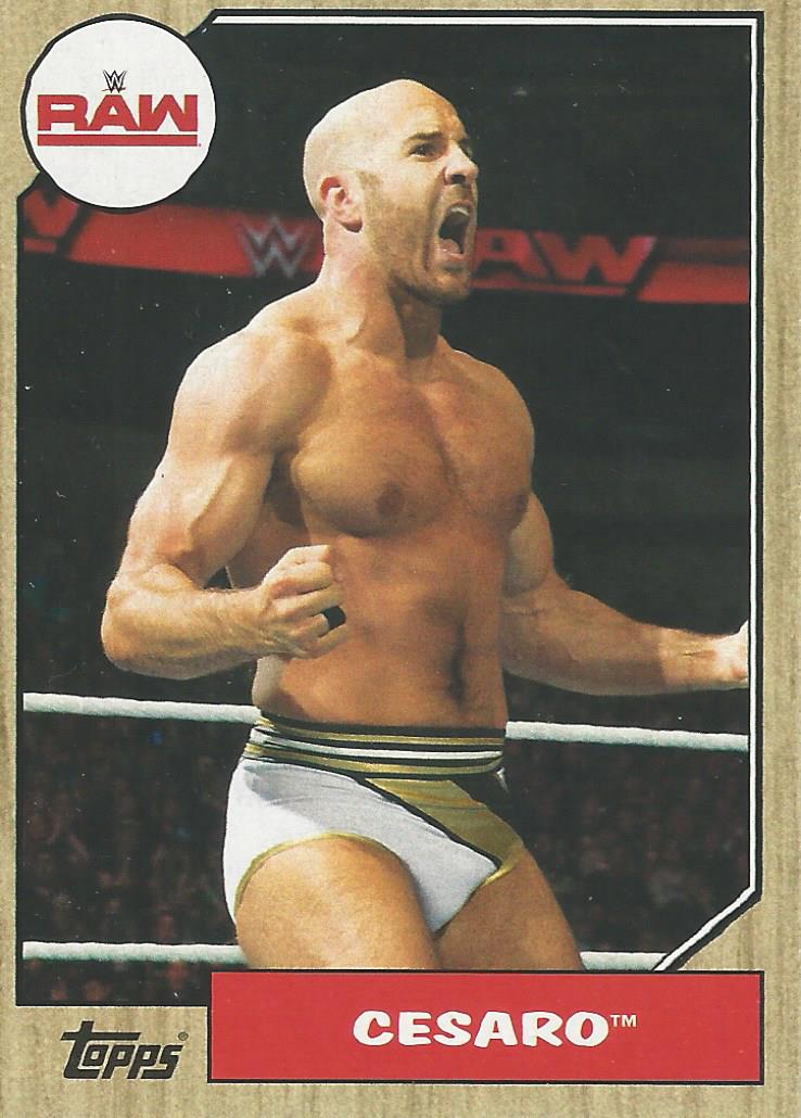 WWE Topps Heritage 2017 Trading Card Cesaro No.18