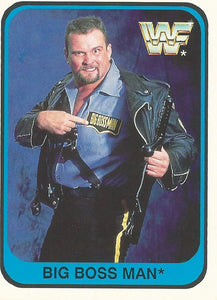 WWF Merlin 1991 Trading Cards Big Boss Man No.87