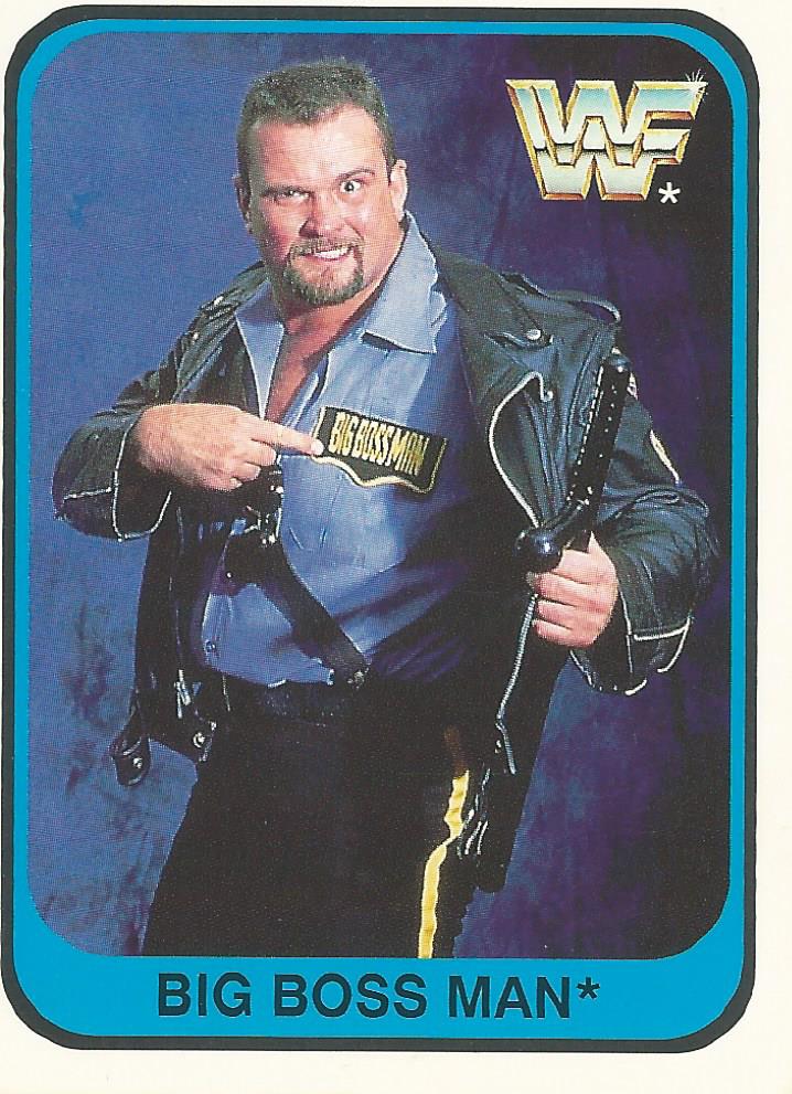 WWF Merlin 1991 Trading Cards Big Boss Man No.87