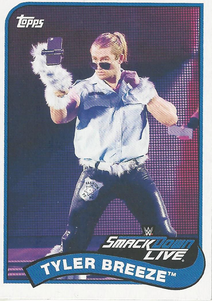 WWE Topps Heritage 2018 Trading Cards Tyler Breeze No.87