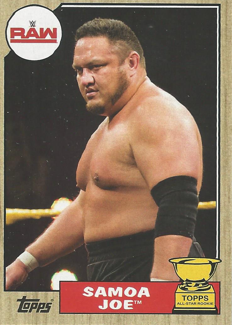 WWE Topps Heritage 2017 Trading Card Samoa Joe No.33