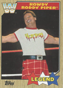 WWE Topps Heritage 2017 Trading Card Roddy Piper No.91