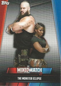 WWE Topps Women Division 2019 Trading Card Braun Strowman and Ember Moon MMC-1