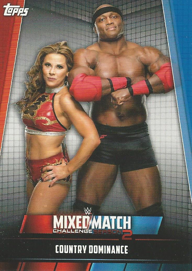 WWE Topps Women Division 2019 Trading Card Mickie James and Bobby Lashley MMC-2