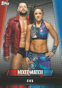 WWE Topps Women Division 2019 Trading Card Finn Balor and Bayley MMC-3