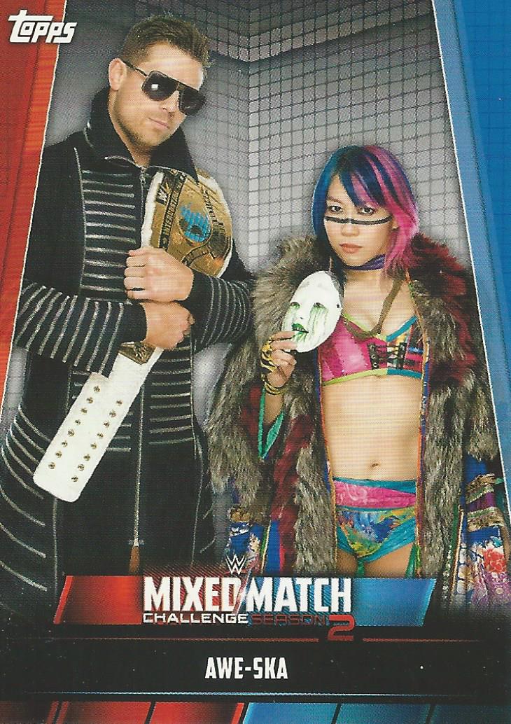 WWE Topps Women Division 2019 Trading Card Asuka and Miz MMC-6