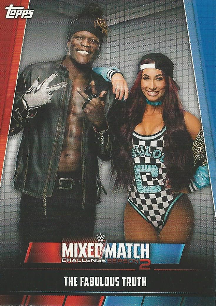 WWE Topps Women Division 2019 Trading Card R-Truth and Carmella MMC-9