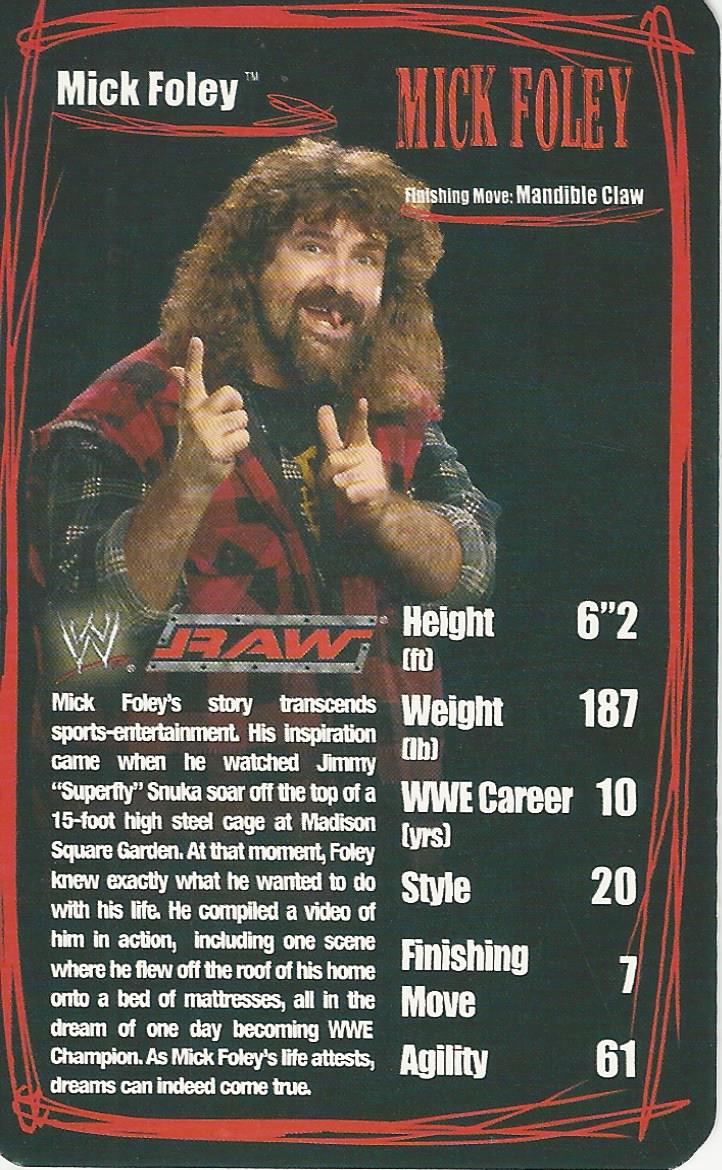 WWE Top Trumps 2006 Superstars 2 Mick Foley