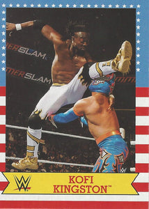 WWE Topps Heritage 2017 Trading Card Kofi Kingston No.25