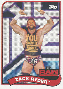 WWE Topps Heritage 2018 Trading Cards Zack Ryder No.90