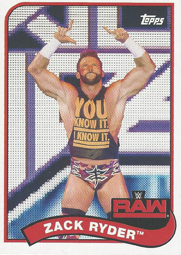 WWE Topps Heritage 2018 Trading Cards Zack Ryder No.90