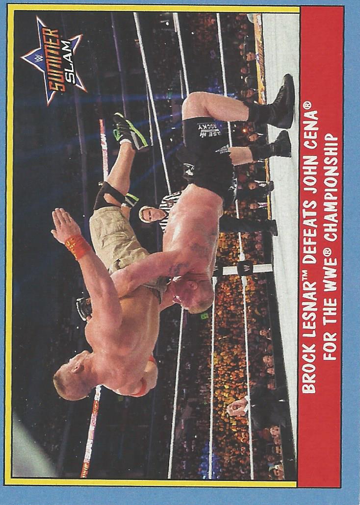 WWE Topps Heritage 2017 Trading Card Brock Lesnar No.44
