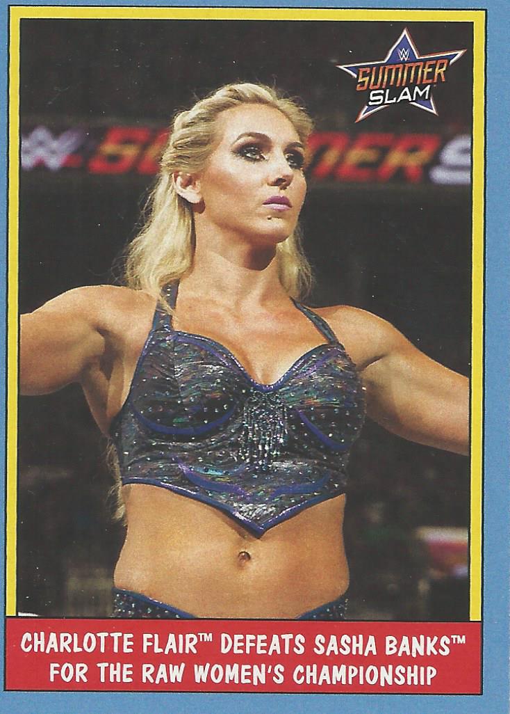 WWE Topps Heritage 2017 Trading Card Charlotte Flair No.47