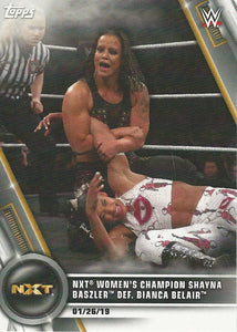 WWE Topps Women Division 2020 Trading Cards Shayna Baszler No.6