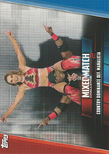 WWE Topps Women Division 2019 Trading Cards Mickie James and Bobby Lashley MMC-11
