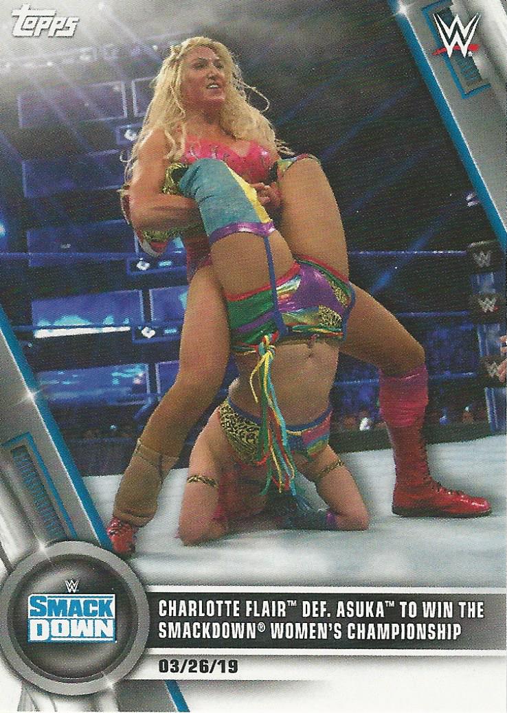 WWE Topps Women Division 2020 Trading Cards Charlotte Flair No.19