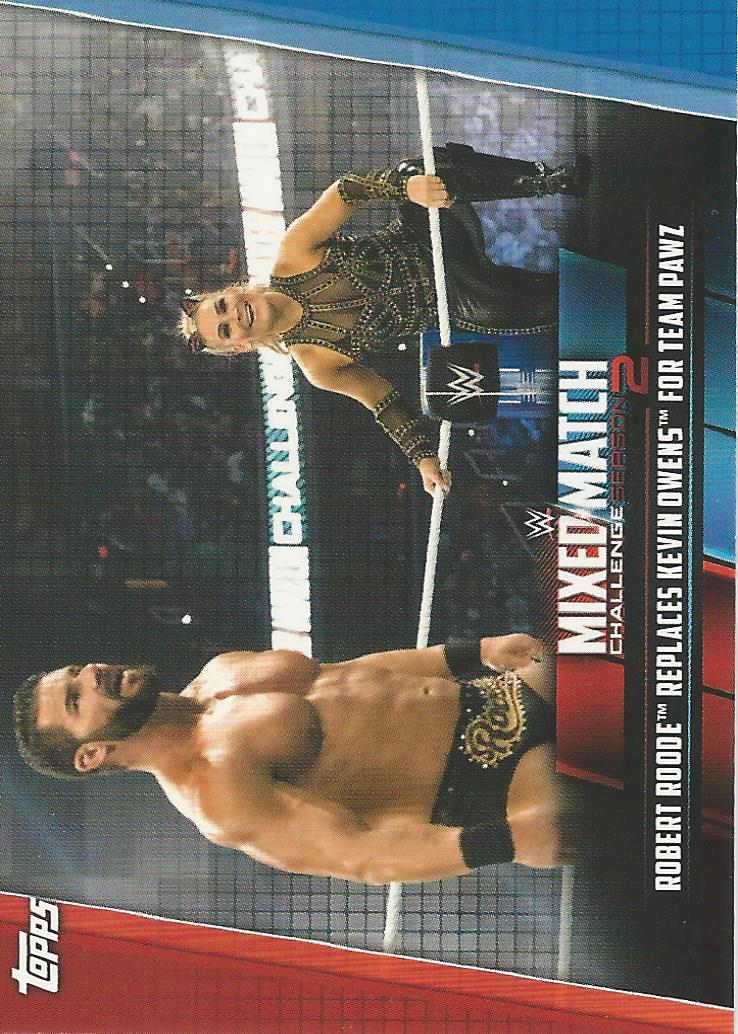 WWE Topps Women Division 2019 Trading Cards Bobby Roode and Natalya MMC-14