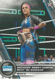 WWE Topps Women Division 2020 Trading Cards Bayley No.36