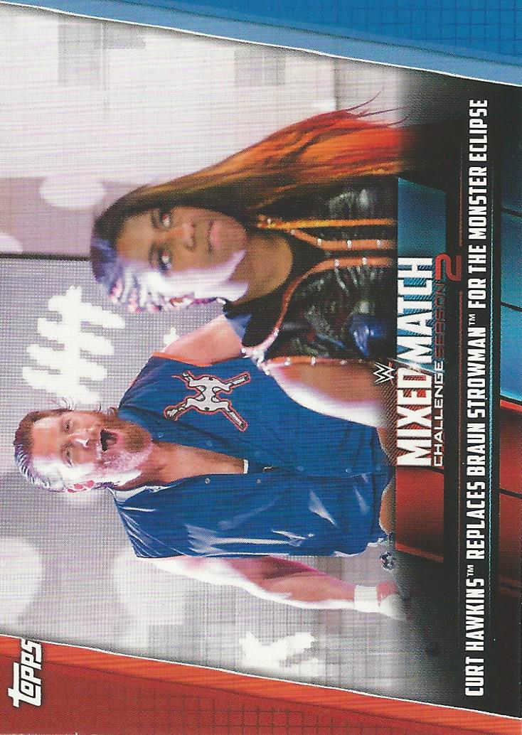 WWE Topps Women Division 2019 Trading Cards Ember Moon and Curt Hawkins MMC-18