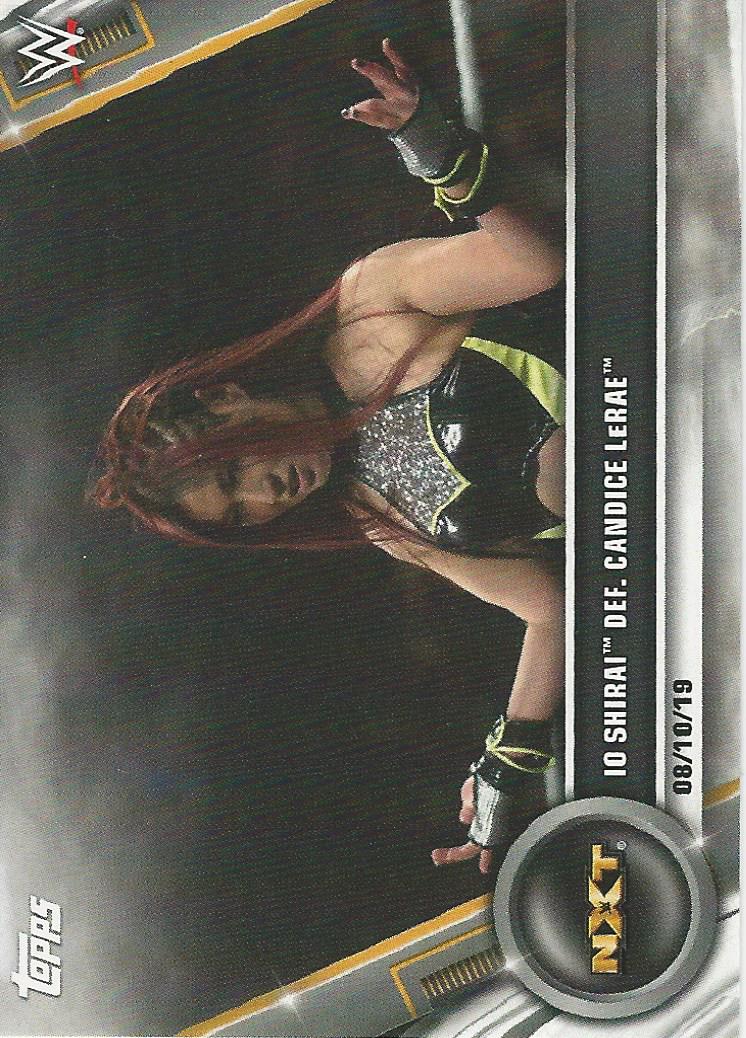 WWE Topps Women Division 2020 Trading Cards IO Shirai No.60