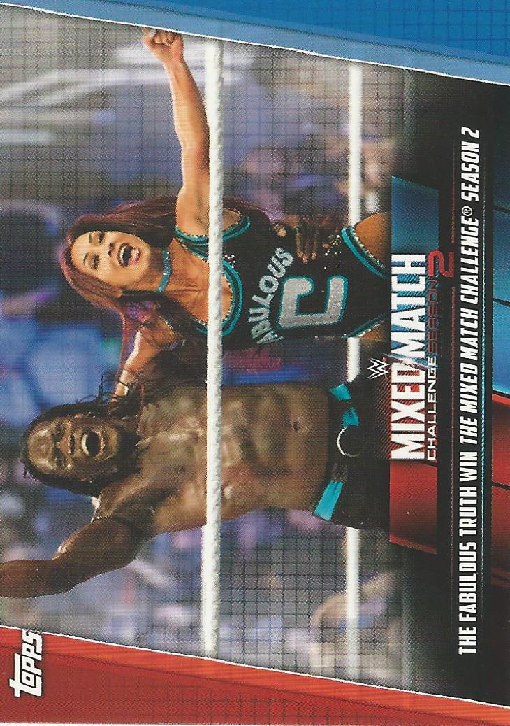 WWE Topps Women Division 2019 Trading Cards Carmella and R-Truth MMC-25