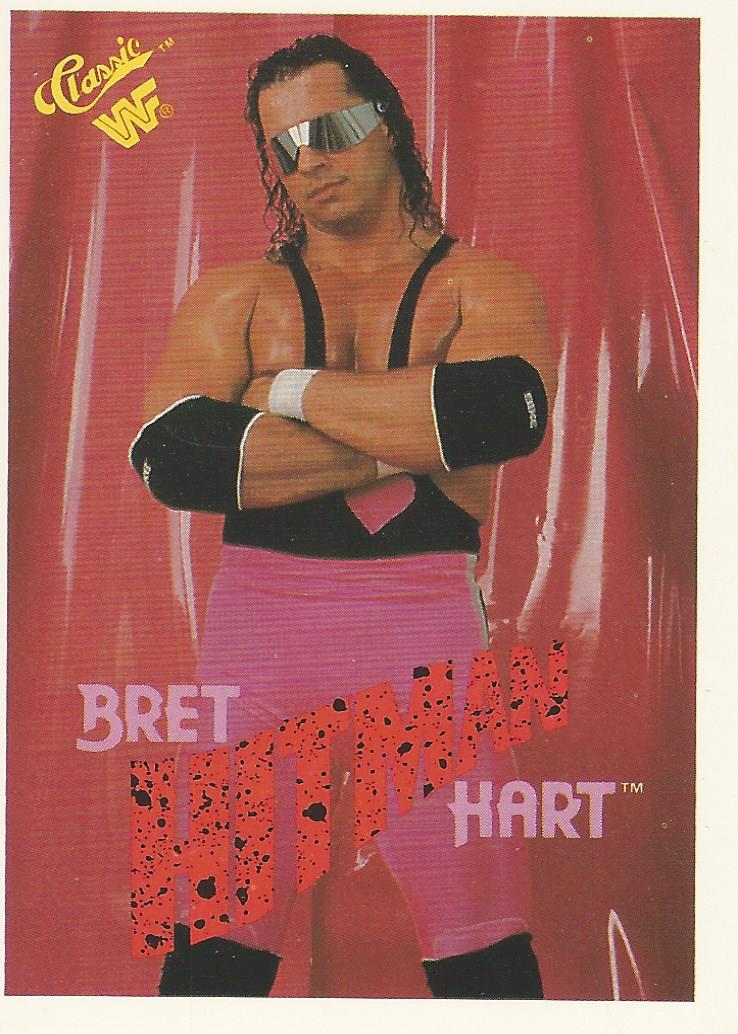 WWF Classic Trading Cards 1990 Bret Hart No.95