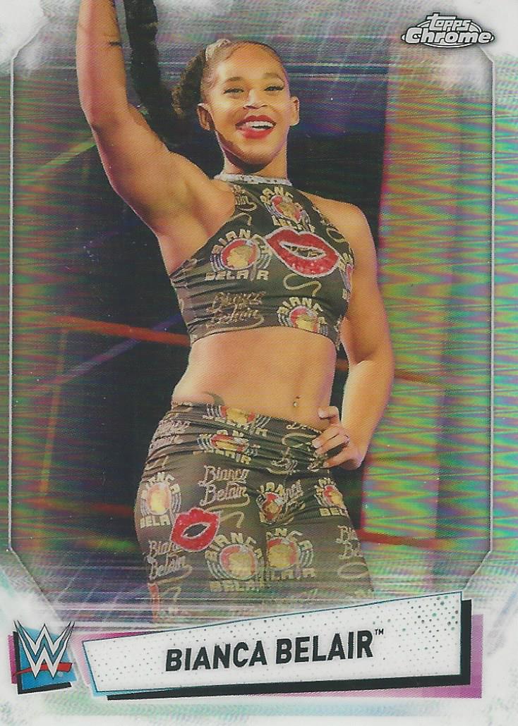 WWE Topps Chrome 2021 Trading Cards Bianca Belair IV-18