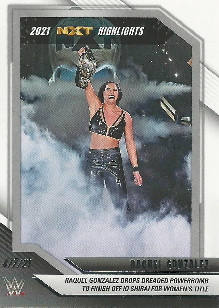 WWE Topps NXT 2022 Trading Cards Highlights Raquel Rodriguez No.11
