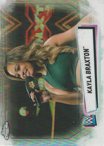 WWE Topps Chrome 2021 Trading Cards Kayla Braxton IV-25